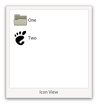 An example GtkIconView