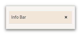 An example GtkInfoBar