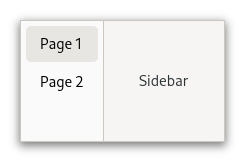 An example GtkStackSidebar