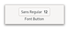 An example GtkFontButton