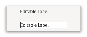 An example GtkEditableLabel