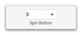 An example GtkSpinButton