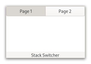 An example GtkStackSwitcher