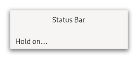 An example GtkStatusbar