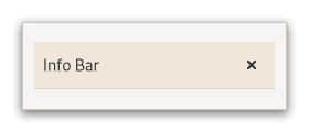 An example GtkInfoBar