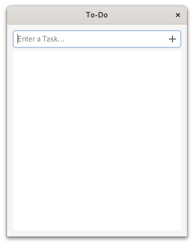 To-Do app without any content
